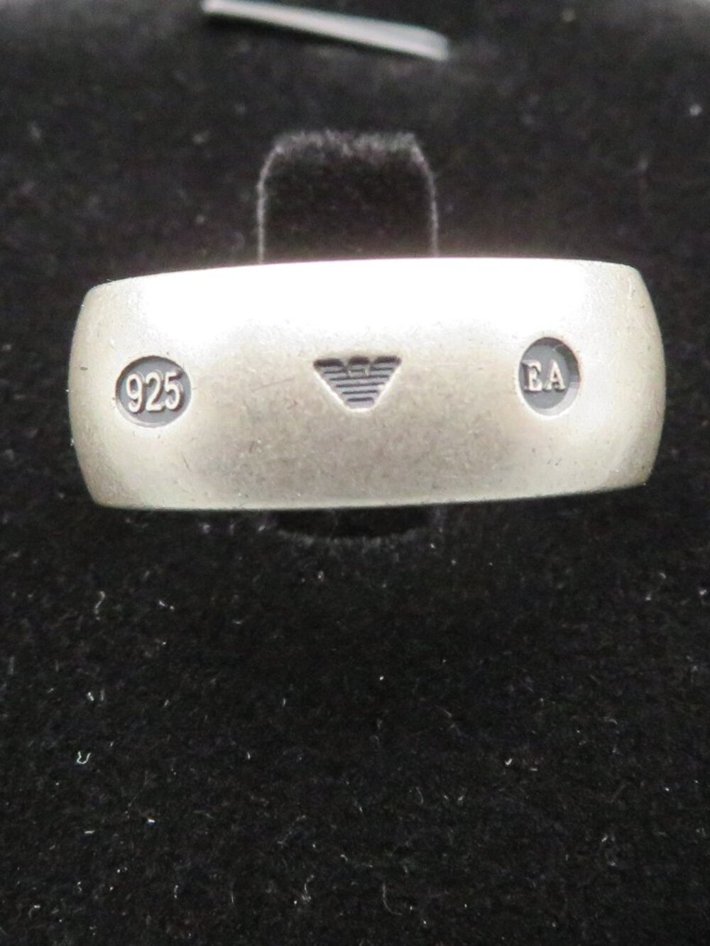 Emporio Armani Sterling Silver Band Ring Size 11.5